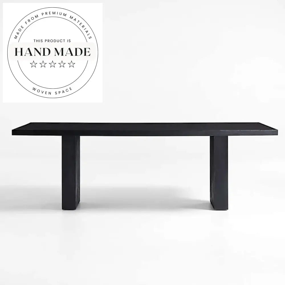 Contemporary Charcoal Solid Wood 8-10 Seater Convertible Dining Table