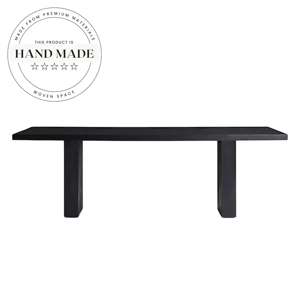 Contemporary Charcoal Solid Wood 8-10 Seater Convertible Dining Table