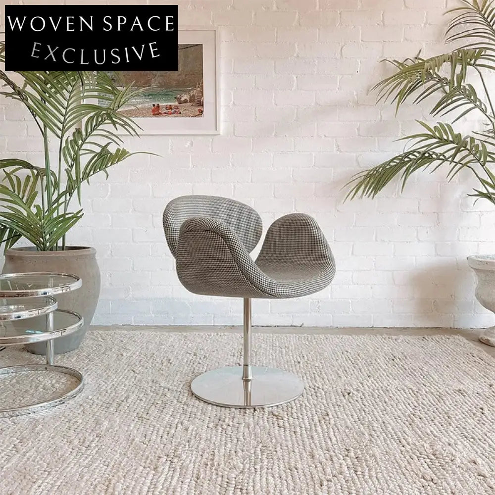 Contemporary Creative Swivel Fabric Accent Desk Armchair for Dining Room Chair