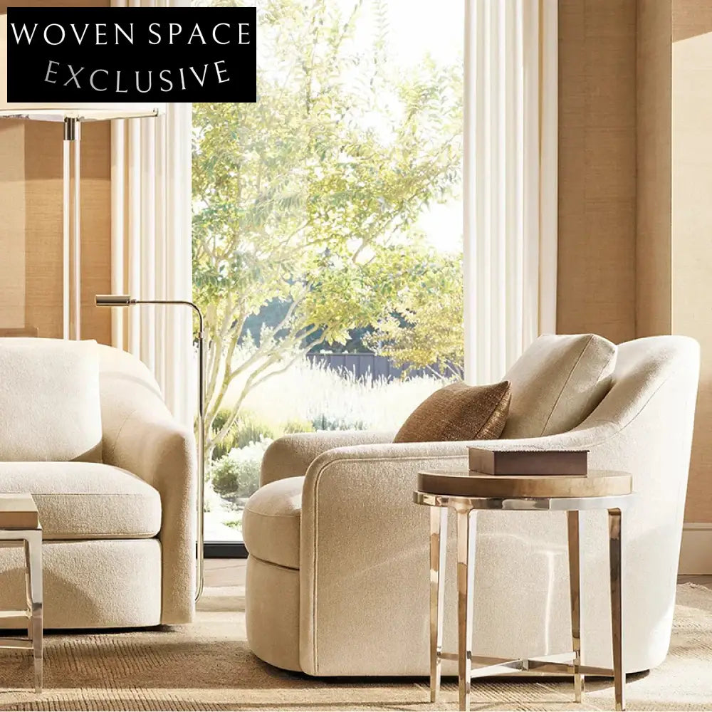 Contemporary Fabric Chesterfield Sectional Sofa Seating Set for Luxurious Living