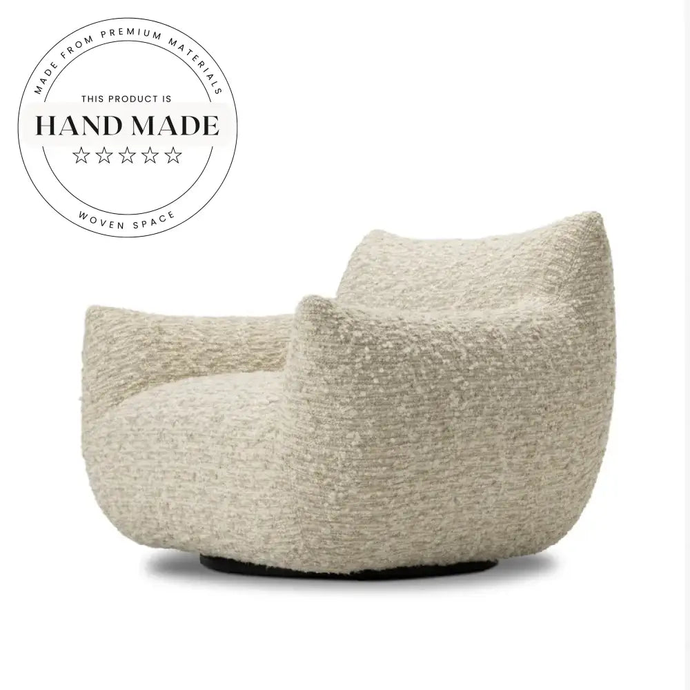 Contemporary Fabric Swivel Accent Chair: Adjustable, Comfortable Lounge Seating