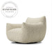 Contemporary Fabric Swivel Accent Chair: Adjustable, Comfortable Lounge Seating