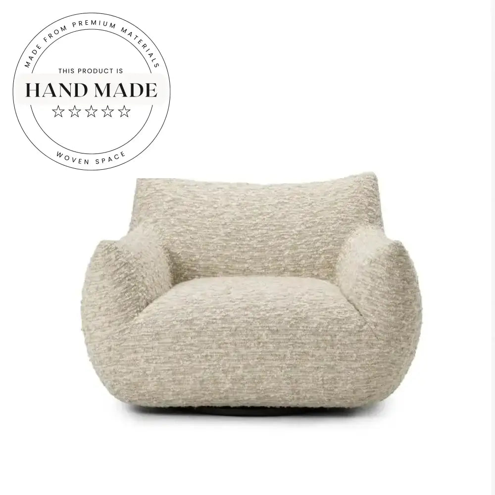 Contemporary Fabric Swivel Accent Chair: Adjustable, Comfortable Lounge Seating