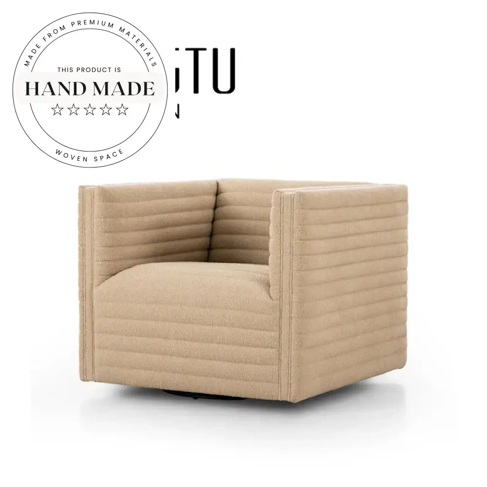 Contemporary Fabric Swivel Lounge Accent Chair for Living Room