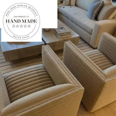 Contemporary Fabric Swivel Lounge Accent Chair for Living Room