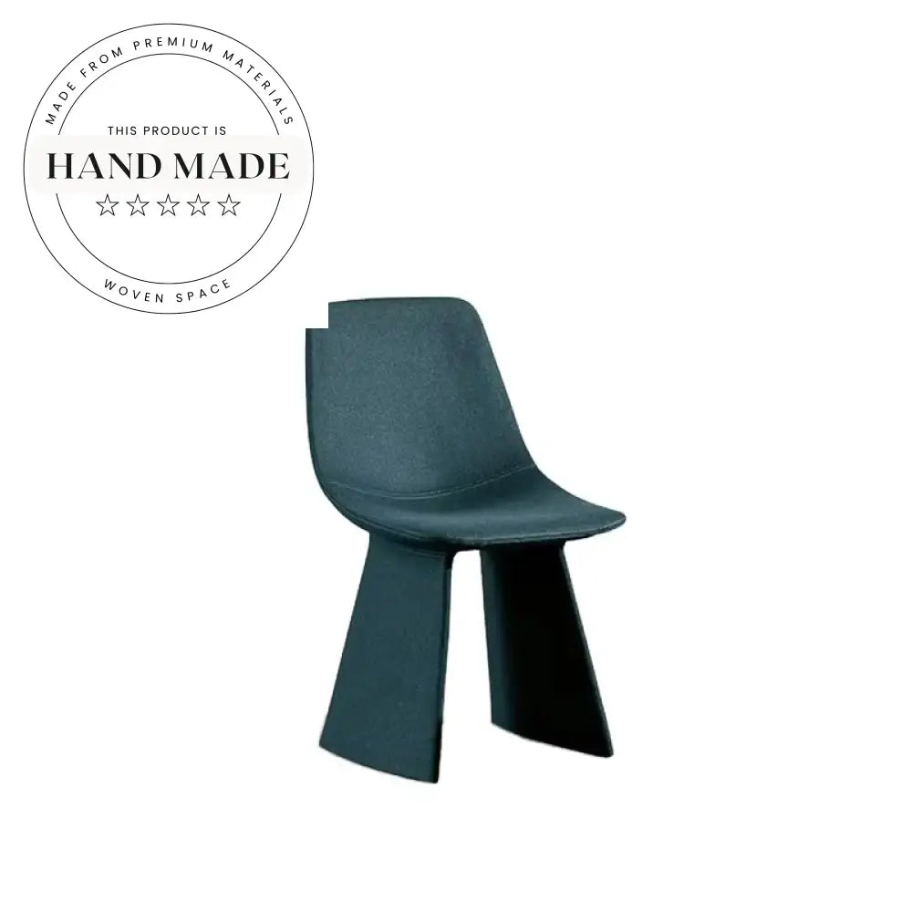 Contemporary Fabric Upholstered Dining Chair with Sturdy Metal Legs