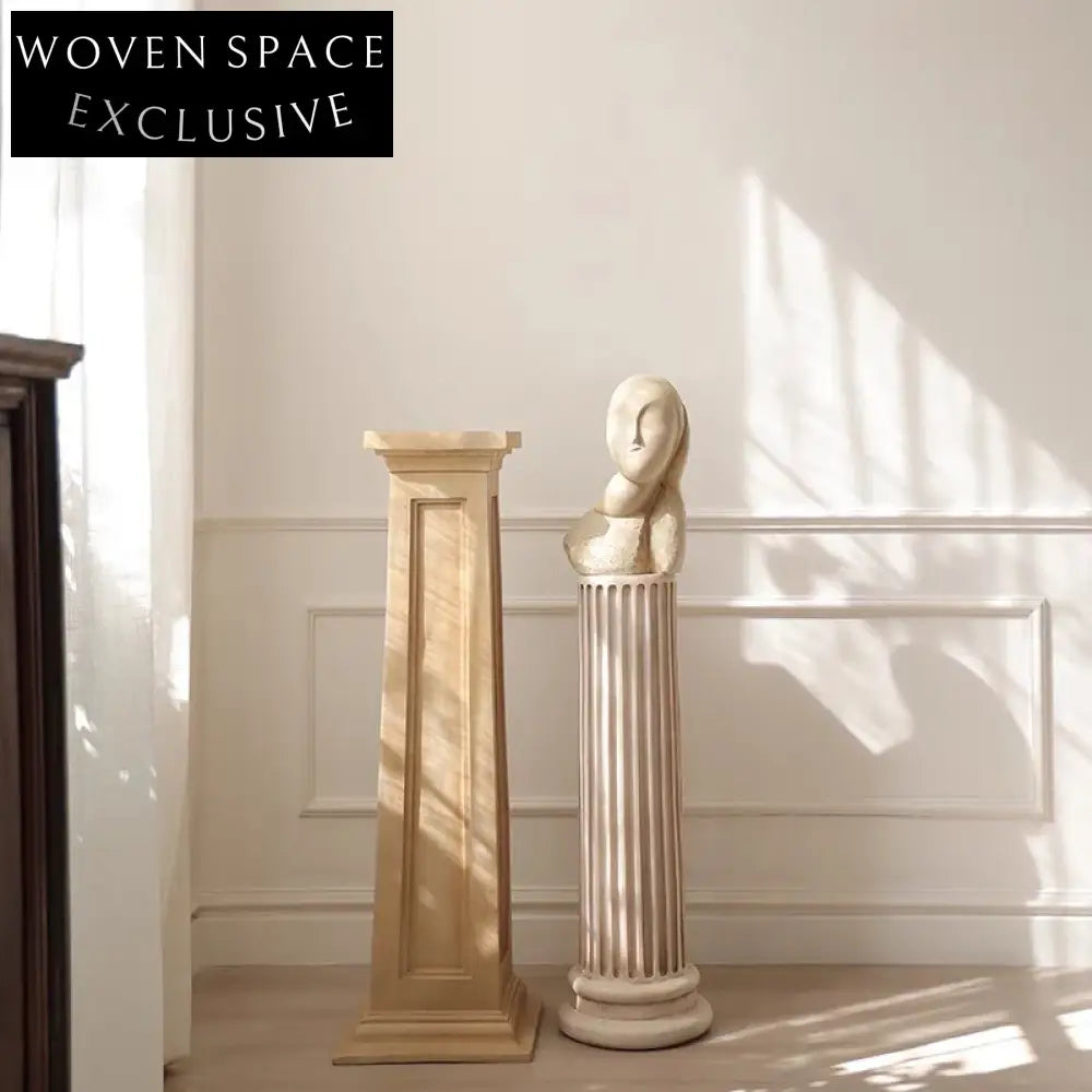 Contemporary Fiberglass Abstract Face Sculpture for Modern Home Tabletop Art Decor