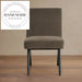 Contemporary Luxury Fabric Armrest Solid Wood Ergonomic Dining Chair