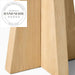 Contemporary Natural Oak Wood Accent Corner Side End Table