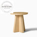 Contemporary Natural Oak Wood Accent Corner Side End Table