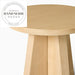 Contemporary Natural Oak Wood Accent Corner Side End Table