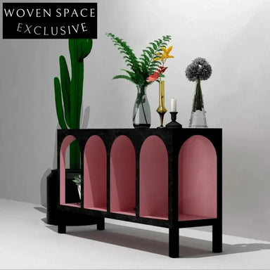 Contemporary Nordic MDF Entertainment Center with Colorful Display - Living Room TV Stand