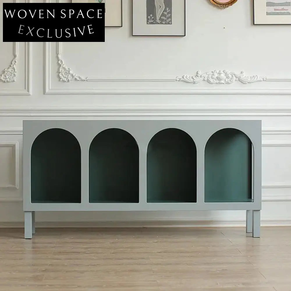 Contemporary Nordic MDF Entertainment Center with Colorful Display - Living Room TV Stand