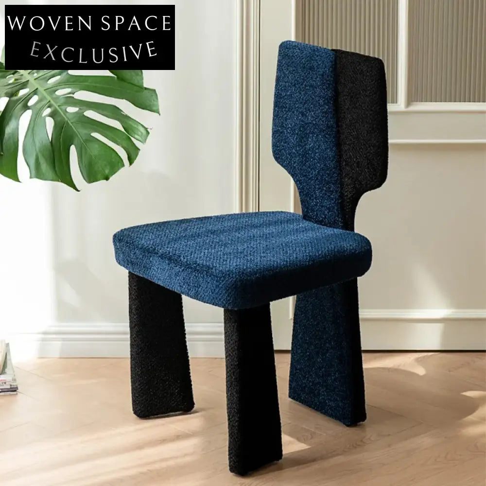 Contemporary Nordic Upholstered Fabric Dining Chair for Modern Homes