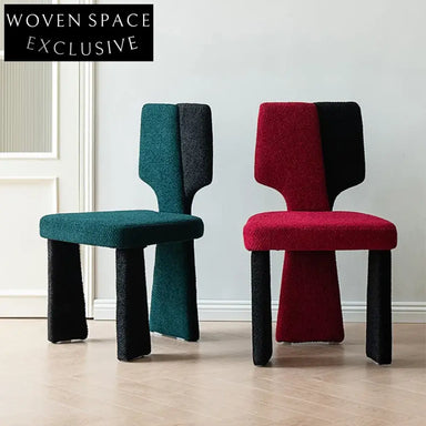 Contemporary Nordic Upholstered Fabric Dining Chair for Modern Homes