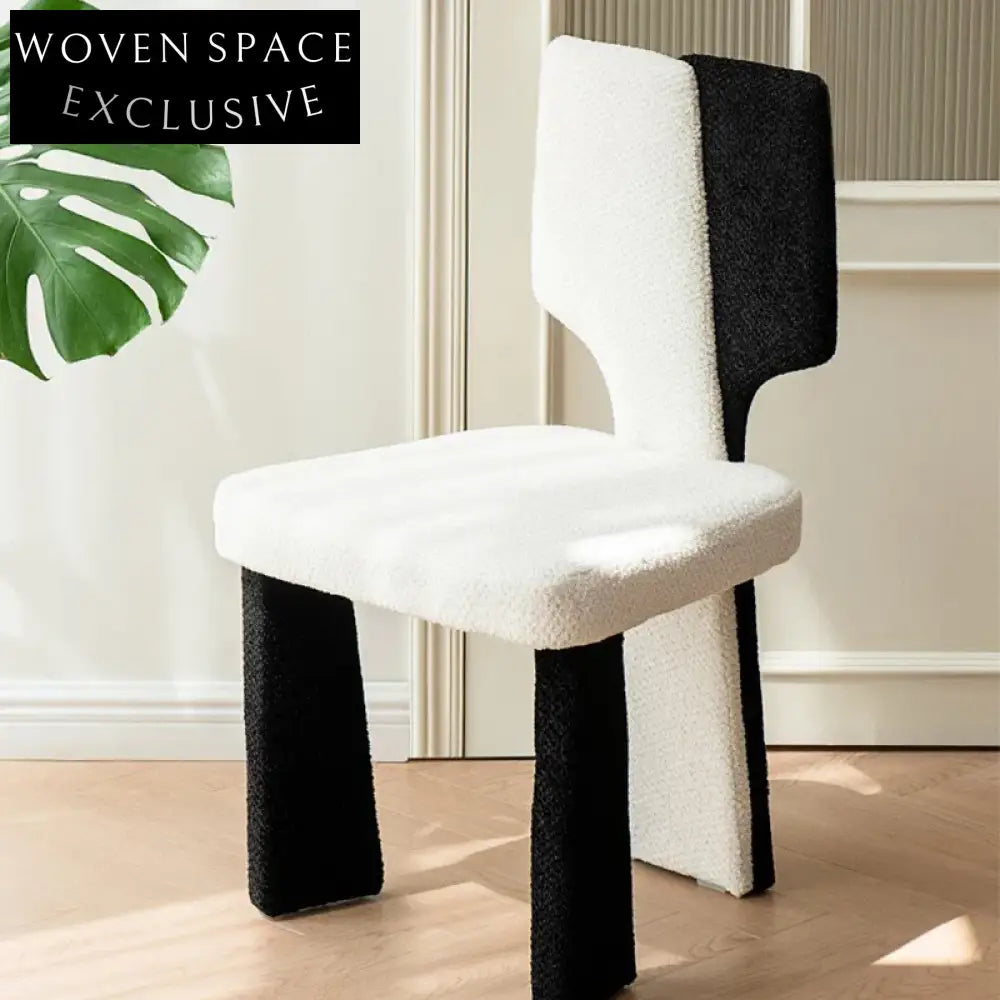Contemporary Nordic Upholstered Fabric Dining Chair for Modern Homes