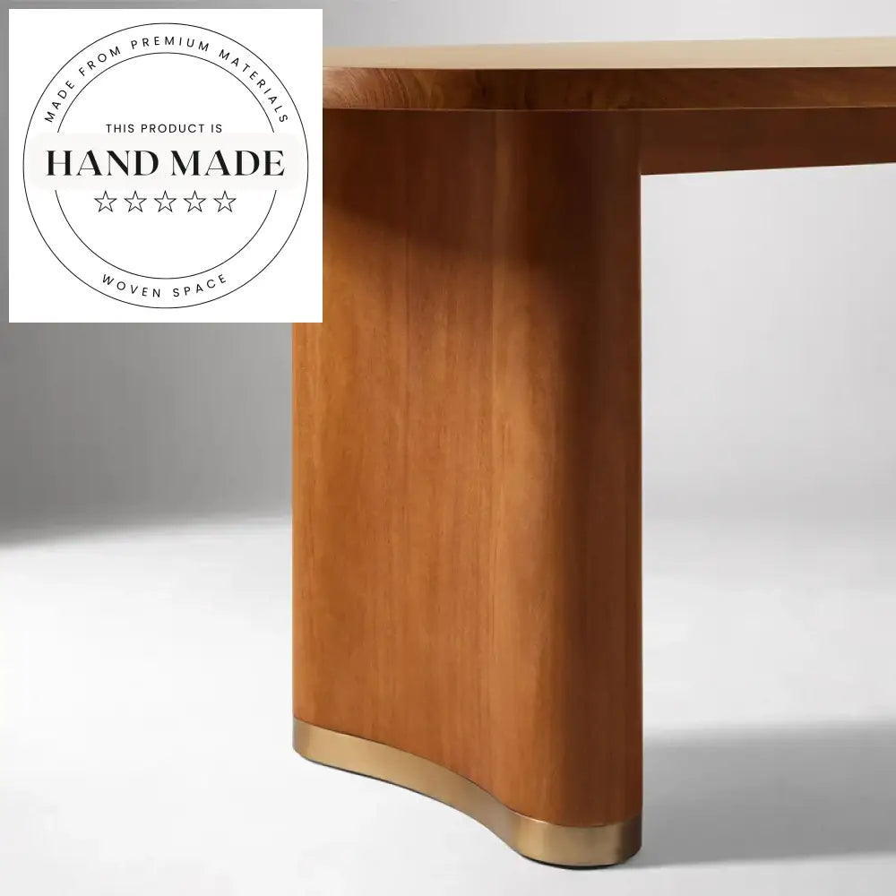 Contemporary Oval Solid Wood Natural Pine Luxury Large Dining Table