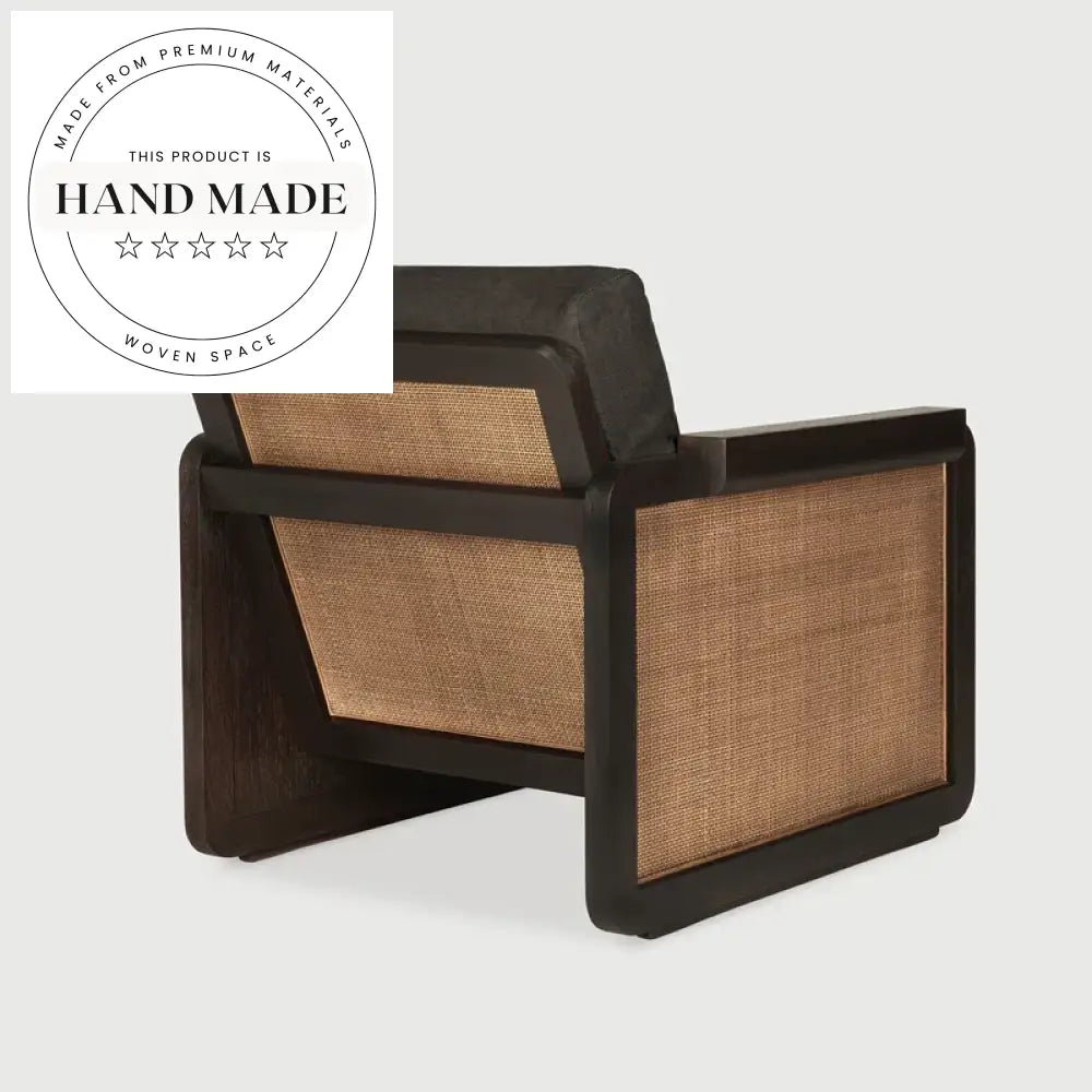 Contemporary Retro Solid Wood Fabric Upholstered Living Room Accent Chair