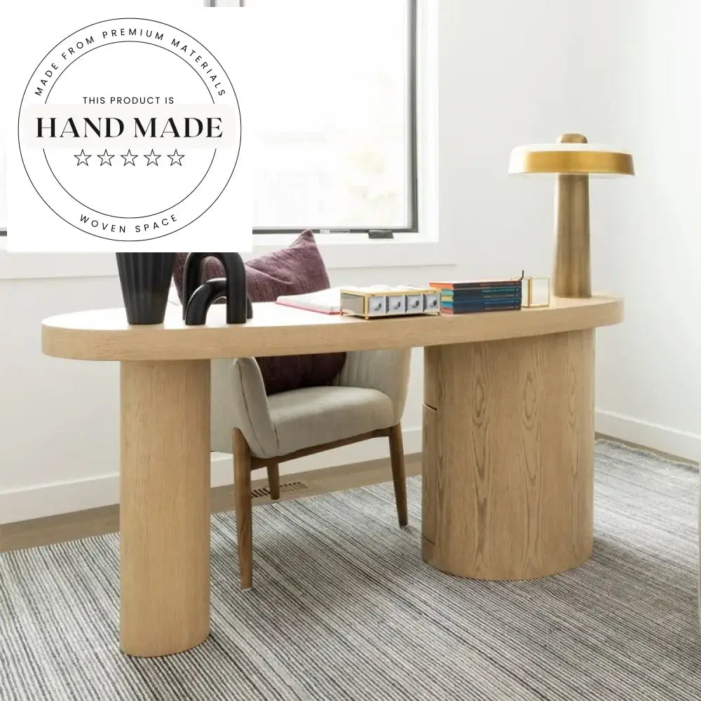 Contemporary Solid Wood Executive Secretaire Writing Study Desk