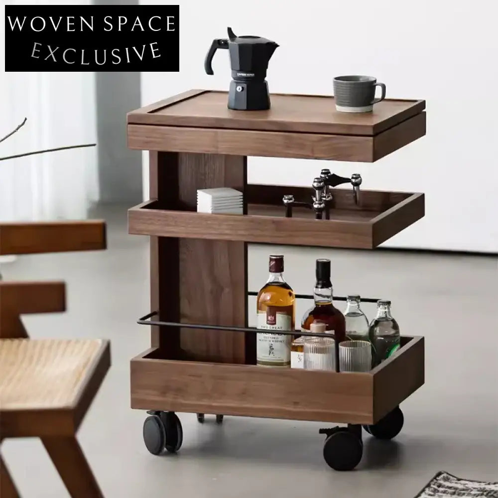 Contemporary Stainless Steel Wood Veneer Storage Modern Home Hotel Coffee Table