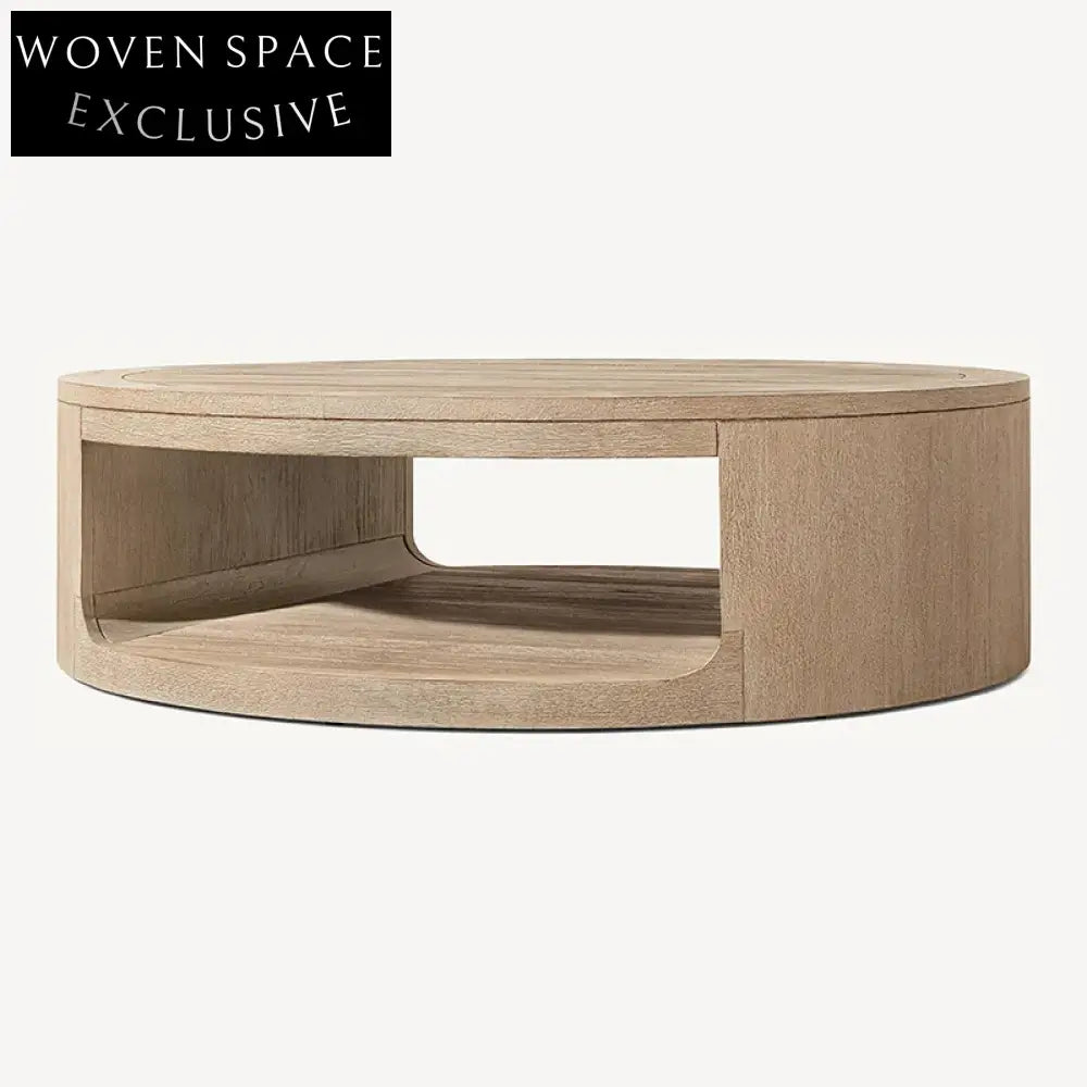 Contemporary Teak Wood Outdoor Patio Tables with Clever Storage Space