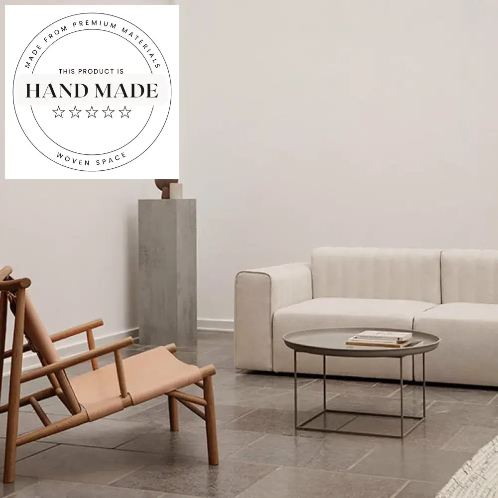 Contemporary Tufted Fabric Sectional L-Shaped Corner Lounger Sofa