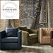 Contemporary Velvet Fabric Swivel Lounge Armchair for Modern Living Room Spaces