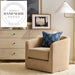 Contemporary Velvet Fabric Swivel Lounge Armchair for Modern Living Room Spaces