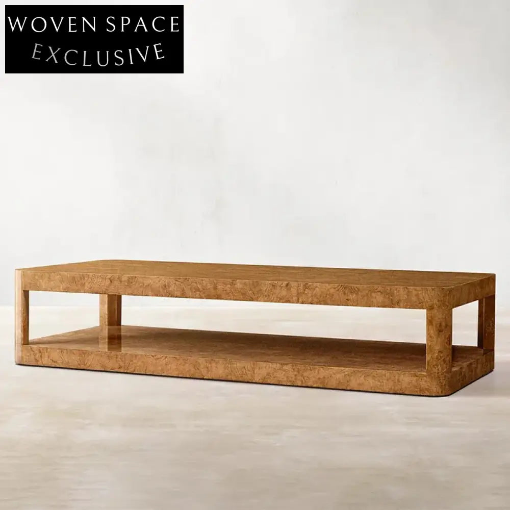 Contemporary Vintage Wooden Frame Outdoor Patio Garden Coffee Table