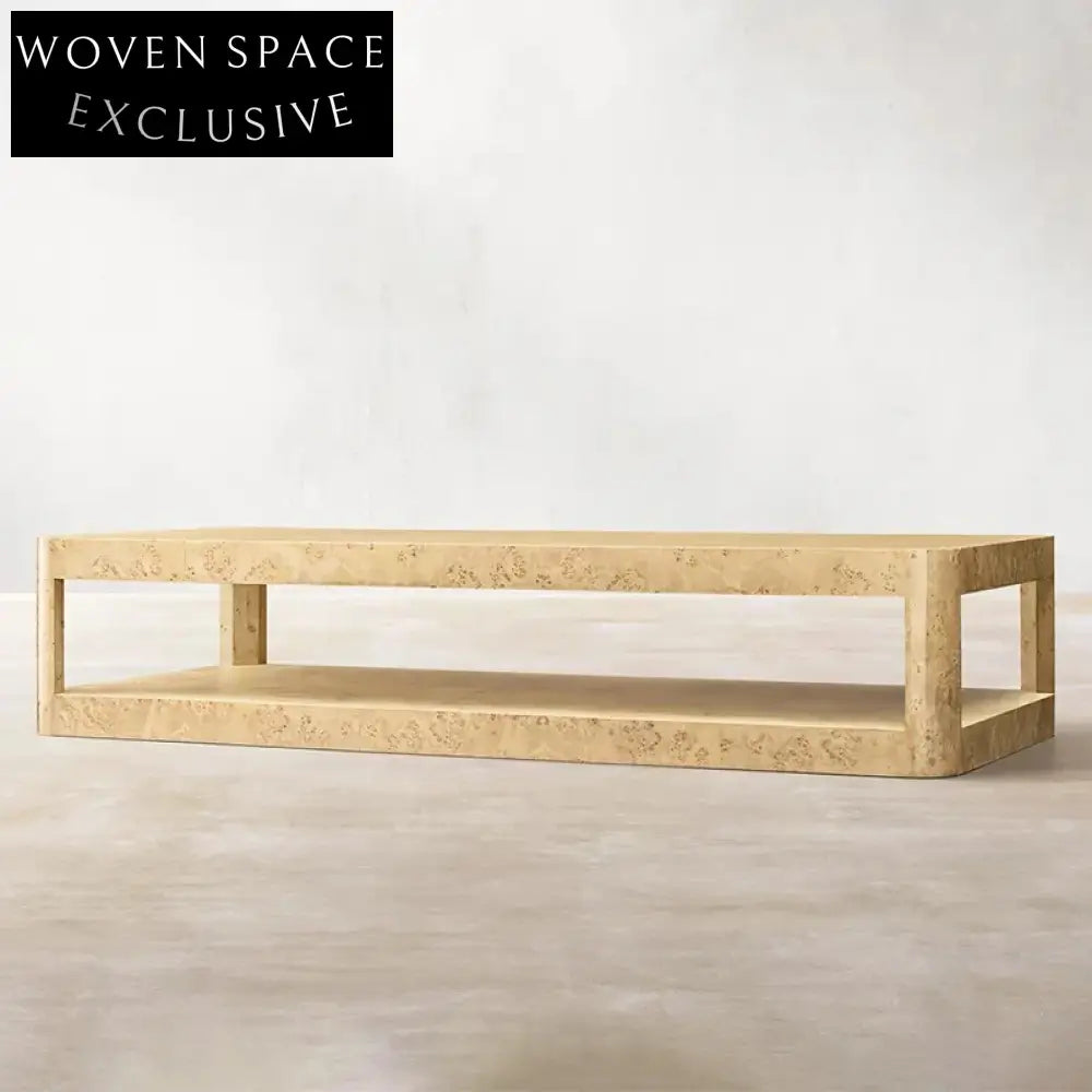 Contemporary Vintage Wooden Frame Outdoor Patio Garden Coffee Table