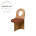 Contemporary Wabi-Sabi Wooden Fabric Upholstered Dining Chair Home Hotel