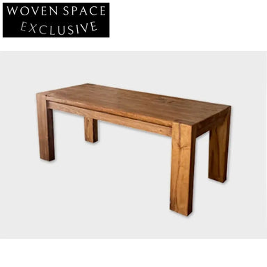 Contemporary Waterproof Rectangular Eco-Friendly Solid Wood Dining Table