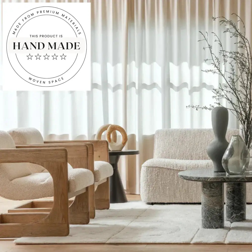 Contemporary Wood Fabric Lounge Accent Chair for Modern Living Rooms