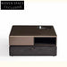 Contemporary Wooden Square Coffee Table Storage Living Room Tea Table
