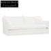 Cove 3 Seater Slip Cover Sofa - White Linen