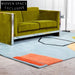 COZE French Style Hand-Tufted Geometric Area Rug Colorful Modern Bedroom