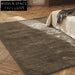 Cozy Abstract Pattern Polyester Area Rug - Machine Made Milky Silk Style