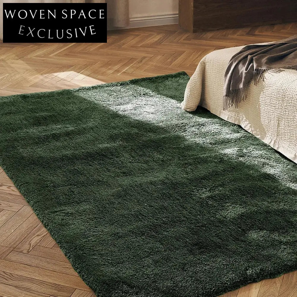 Cozy Abstract Pattern Polyester Area Rug - Machine Made Milky Silk Style