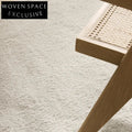Cozy Abstract Pattern Polyester Area Rug - Machine Made Milky Silk Style