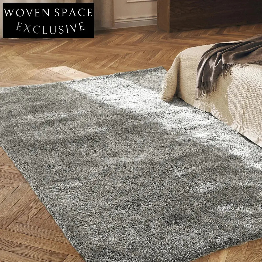 Cozy Abstract Pattern Polyester Area Rug - Machine Made Milky Silk Style