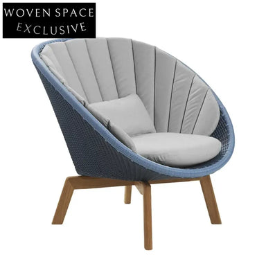 Cozy All-Weather Rattan Balcony Lounge Chair & Coffee Table Set