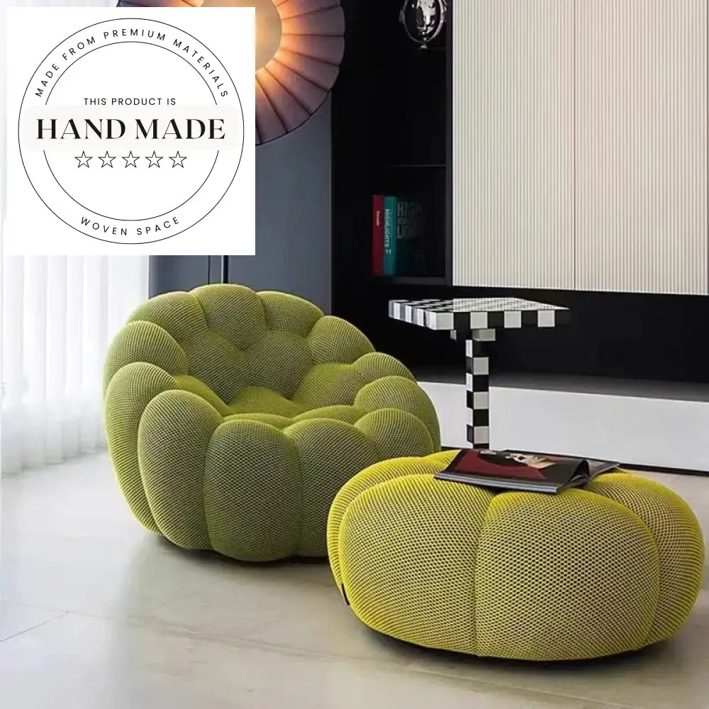 Cozy Bubble Velvet Fabric Lounge Armchair for Modern Living Spaces