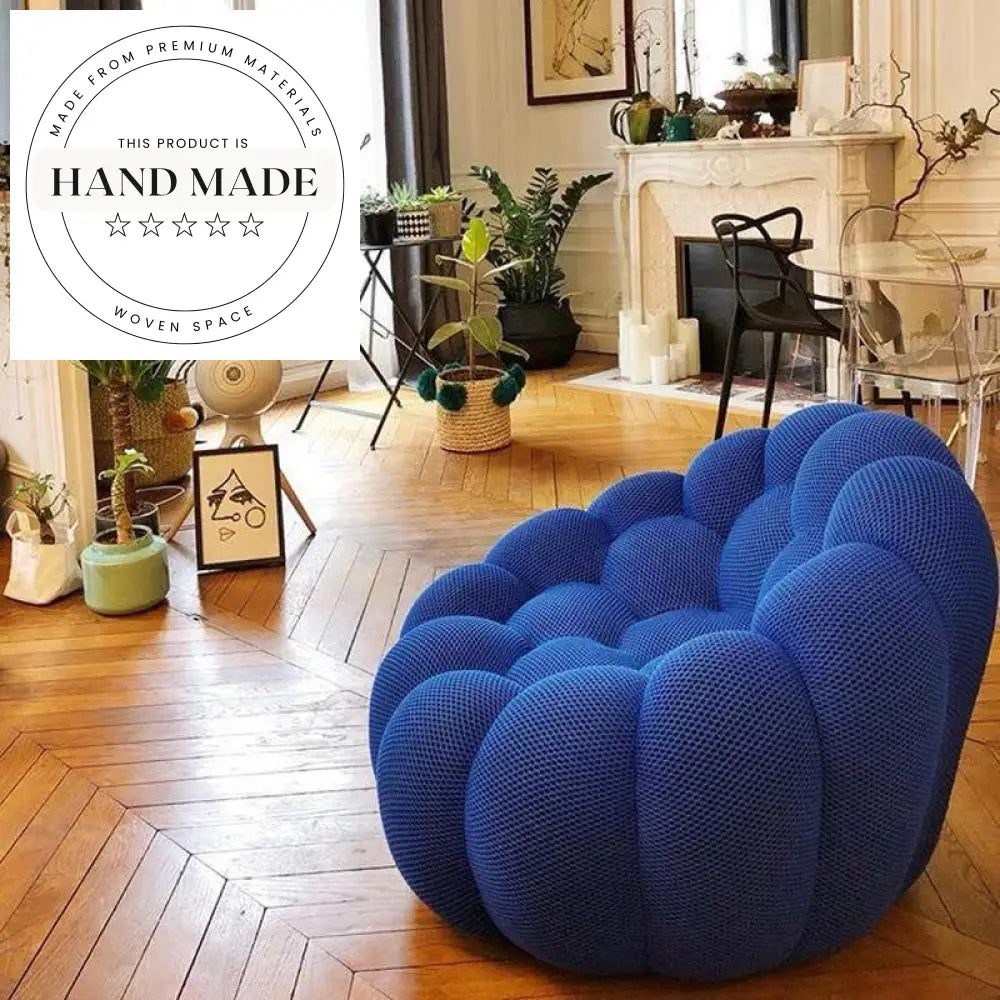 Cozy Bubble Velvet Fabric Lounge Armchair for Modern Living Spaces