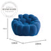Cozy Bubble Velvet Fabric Lounge Armchair for Modern Living Spaces