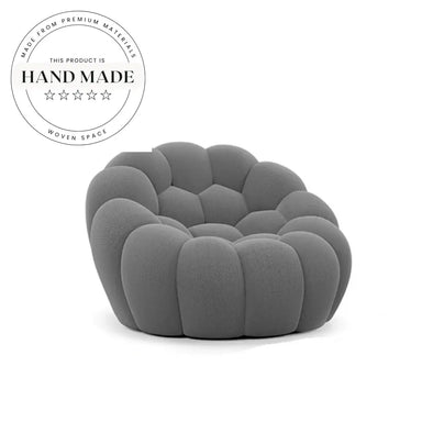 Cozy Bubble Velvet Fabric Lounge Armchair for Modern Living Spaces