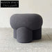 Cozy Lamb Wool Kids Ottoman Chair, Soft Nordic Living Room Pouf Stool