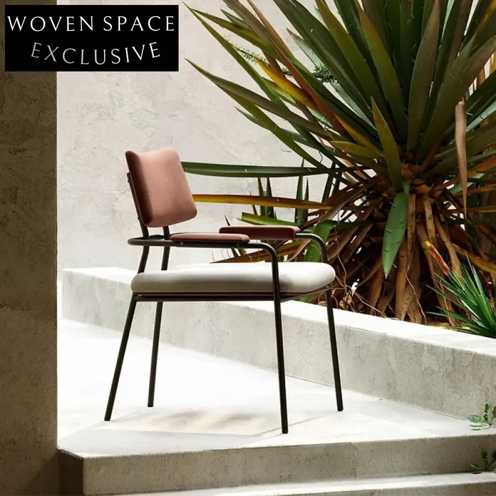 Cozy Modern Fabric Upholstered Accent Chair with Armrests for Home