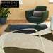 Cozy Modern Geometric Area Rug Soft Polyester Floor Decor for Living Room Bedroom