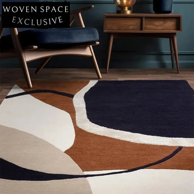 Cozy Modern Geometric Area Rug Soft Polyester Floor Decor for Living Room Bedroom