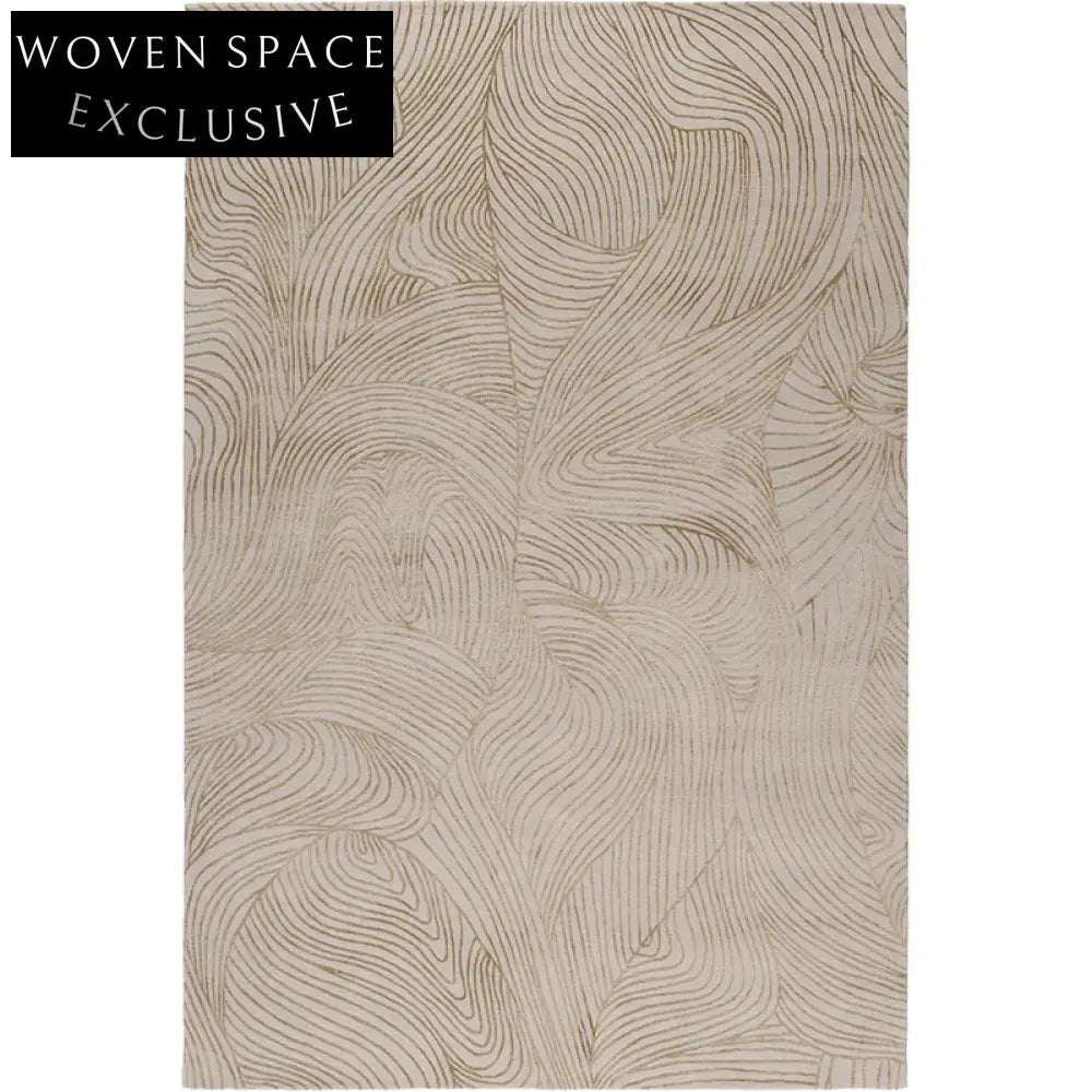 Cozy Modern Minimalist Handmade Polyester Area Rug for Living Room